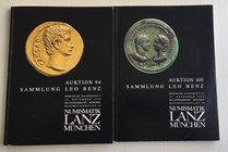 Lanz Numismatik Auktion 94. Sammlung Leo Benz (2 Cataloghi). I catalogo Munchen 22 November 1999. Brossura ed. pp. 96, lotti 694, tavv. 40 in b/n. Tav...