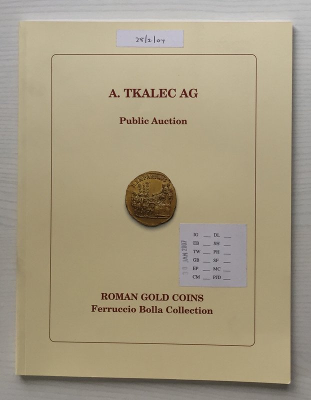 Tkalec in conjunction with Astarte Roman Gold Coins Ferruccio Bolla Collection. ...