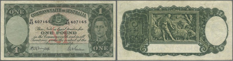 Australia: 1 Pound ND(1938-52I, Rennick 29, P. 26, signatures Armitage-McFarlane...
