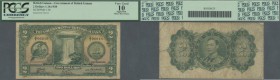British Guiana: 2 Dollars 1938 P. 13b, a rare and searched-for banknote, PCGS graded Very Good 10, Apparent Minor Rust Stains, not repaired, no tears,...