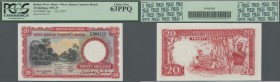 British West Africa: 20 Shillings 1957 P. 10a, PCGS graded 63PPQ, Choice New.