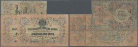 Bulgaria: set of 3 notes containing 2x 20 Leva ND(1904) P. 9b (both notes a bit stronger used with folds and creases, condition: F-.) and 1x 10 Leva N...