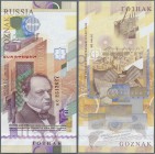 Russia: Test Note GONAK ”Boris Jacobi”, inventor of electrotyping, empolyee at Goznak for more than 30 years, intaglio printed on real banknote paper ...