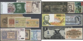 various countries: huge collection with more than 950 Banknotes from all over the world in 4 collectors books, containing also a lot of ”better” notes...