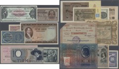 various countries: collectors book with more than 150 Banknotes, most of them from European countries and Germany, containing for example 10 Gulden Ne...