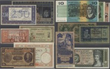 various countries: small box with about 640 Banknotes and Notgeld from all over the world with some better notes from Austria, Australia, Belgium, Den...
