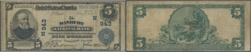 USA: 5 Dollars Danbury National Bank Conneticut series 1902, Charter # N943, Fr....