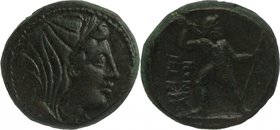 BRUTTIUM, PETELIA, c. 216-211 BC. AE 20.