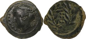 SICILY, HIMERA, c. 415-409 BC. AE hemilitron.