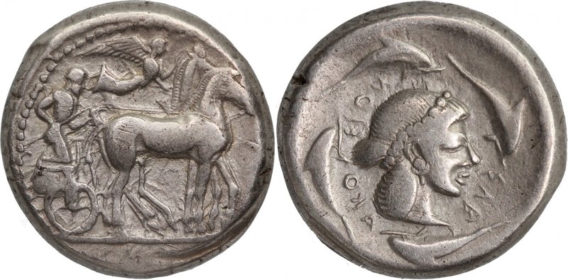 SICILY, SYRACUSE, Deinomenid tyranny, c. 485-466 BC, struck under Hieron I c. 47...