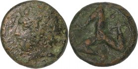 SICILY, SYRACUSE, Time of Agathokles, c. 317-305 BC. AE Hemidrachm.
