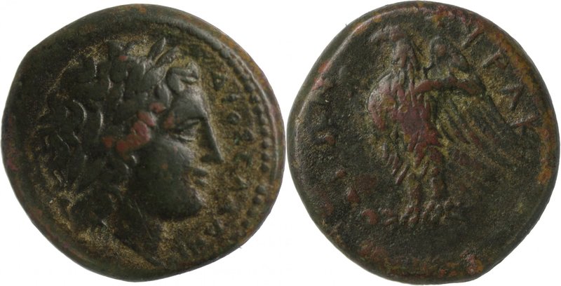 SICILY, SYRACUSE, Hiketas, c. 287-278 BC. AE (23mm, 9,77g, 9h). Laureate head of...