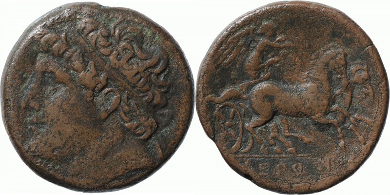 SICILY, SYRACUSE, Time of Hieron II, c. 275-215 BC. AE (33mm, 31,65g, 3h). Diade...