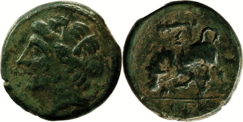 SICILY, SYRACUSE, Time of Hieron II, c. 275-215 BC. AE (17mm, 4,77g, 11h). Head ...