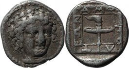 MACEDON, AMPHIPOLIS, c. 370-369 BC. AR Hemidrachm.