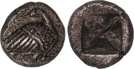 MACEDON, EION, c. 480-470 BC. AR diobol.