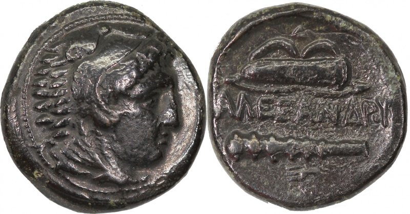 KINGS OF MACEDON, ALEXANDER III THE GREAT, c. 336-323 BC. AE (18mm, 6,55g, 2h). ...