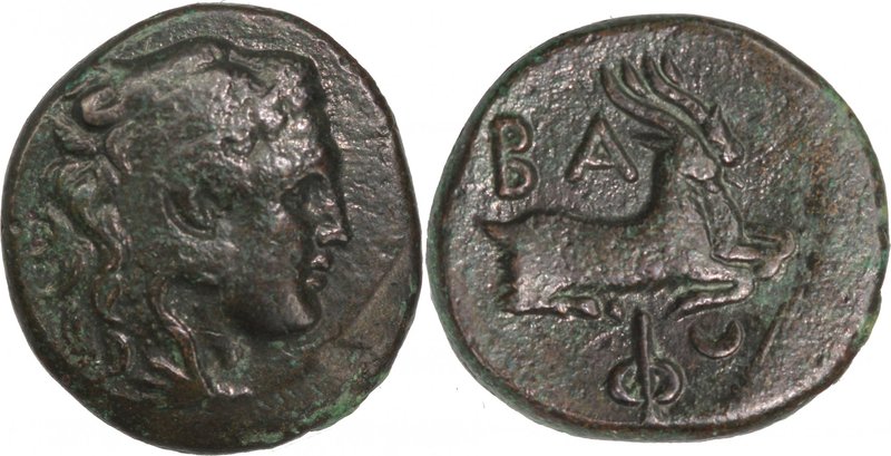 KINGS OF MACEDON, PHILIP V (221-179 BC), struck c. 200-179 BC. AE (22mm, 8,85g, ...