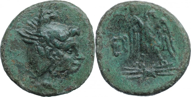 KINGS OF MACEDON, PERSEUS, c. 179-168 BC. AE (20mm, 5,00g, 12h), Pella or Amphip...