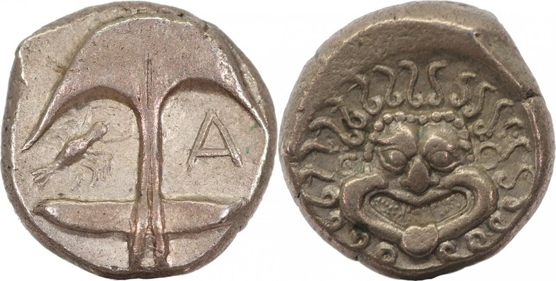 THRACE, APOLLONIA PONTICA, late 5th-4th centuries BC. AR, drachm (14mm, 3,68g, 1...