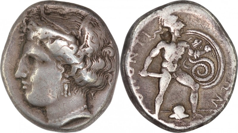 LOKRIS, LOKRIS OPUNTII, c. 356-338 BC. AR stater (23mm, 11,81g, 12h). Head of Pe...