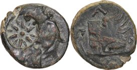 CIMMERIAN BOSPOROS, PANTIKAPAION, c. 325-310 BC. AE 17