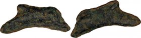 SARMATIA, OLBIA, c. late 5th-4th cent. BC. AE Cast dolphin