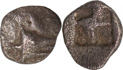 MYSIA, KYZIKOS, c. 600-550 BC. AR, Hemiobol