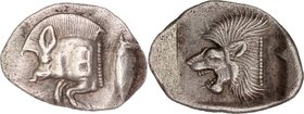 MYSIA, KYZIKOS, c. 450-400 BC. AR, obol