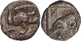MYSIA, KYZIKOS, c. 450-400 BC. AR, hemiobol