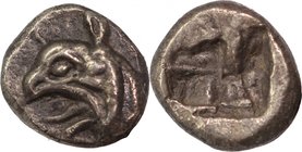IONIA, PHOKAIA, c. 521-478 BC. AR, diobol.