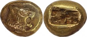 KINGS OF LYDIA, ALYATTES, c. 610-560 BC. EL, trite.