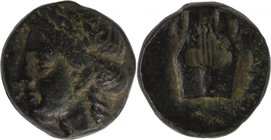CARIA, HALIKARNASSOS, c. 400-390 BC. AE chalkous.