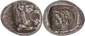 CARIA, KNIDOS, c. 500-490 BC. AR, Drachm.