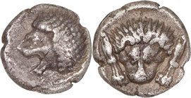 CARIA, MYLASA, c. 420-390 BC. AR, Hemiobol.