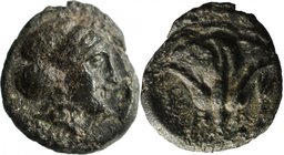 ISLANDS OFF CARIA, RHODES, c. 350-300 BC. AE chalkous