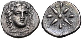 SATRAPS OF CARIA, PIXODAROS, c. 341-335 BC, Halikarnassos mint. AR, Trihemiobol.