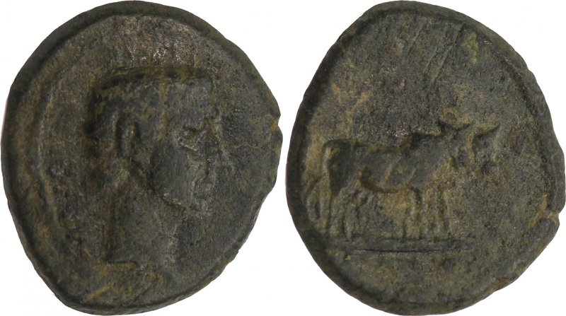 MACEDON, PHILIPPI (?), Augustus, 27 BC – AD 14. AE (20mm, 4,70g, 6h). Bare head ...