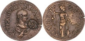 PAMPHYLIA, SIDE, Gallienus AD 253-268. AE, 11 assarion.