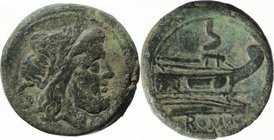 ANONYMOUS, after 211 BC. AE, semis.