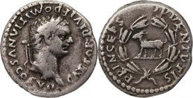 DOMITIAN, As Caesar, AD 69-81. AR, denarius.