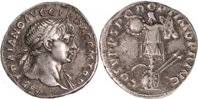 TRAJAN, AD 98-117, AR, denarius.