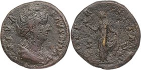 DIVA FAUSTINA SENIOR, died AD 140/1. AE, sestertius