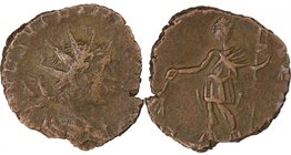 GALLIC EMPIRE, TETRICUS II, as Caesar, AD 271-274. AE, antoninianus.