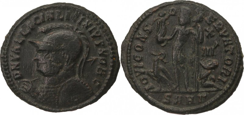 LICINIUS II, as Caesar, AD 317-324. AE, follis, (20mm, 2,88g, 12h), Heraclea min...