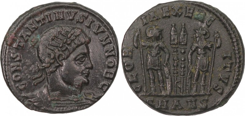 CONSTANTINE II, as Caesar, AD 316-337. AE, follis (18mm, 2,61g, 12h), Antioch mi...