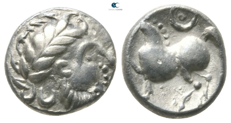 Eastern Europe. Imitation of Philip II of Macedon circa 300-100 BC. 
Drachm AR...