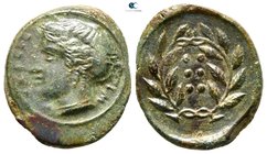 Sicily. Himera circa 415-409 BC. Hemilitron or Hexonkion Æ