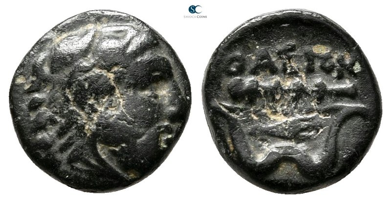Macedon. Philippi (as Thasian Epeiros) 360-356 BC. 
Bronze Æ

11 mm., 1,18 g....