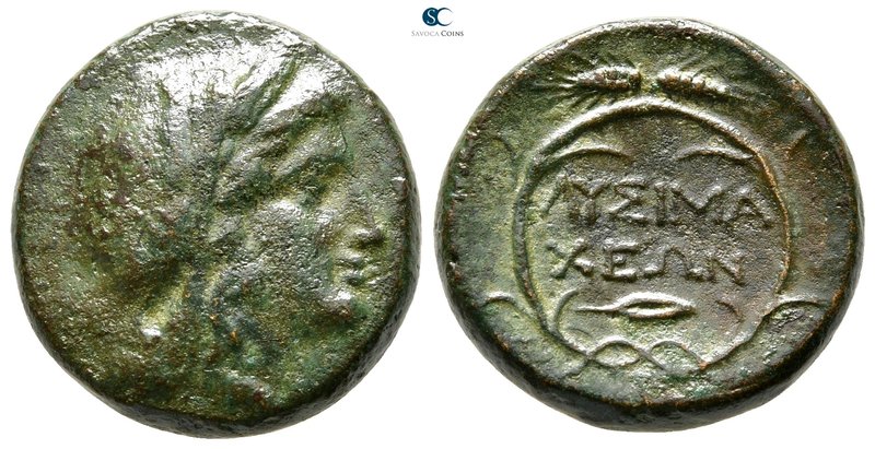 Thrace. Lysimacheia 309-220 BC. 
Bronze Æ

21 mm., 8,13 g.



very fine